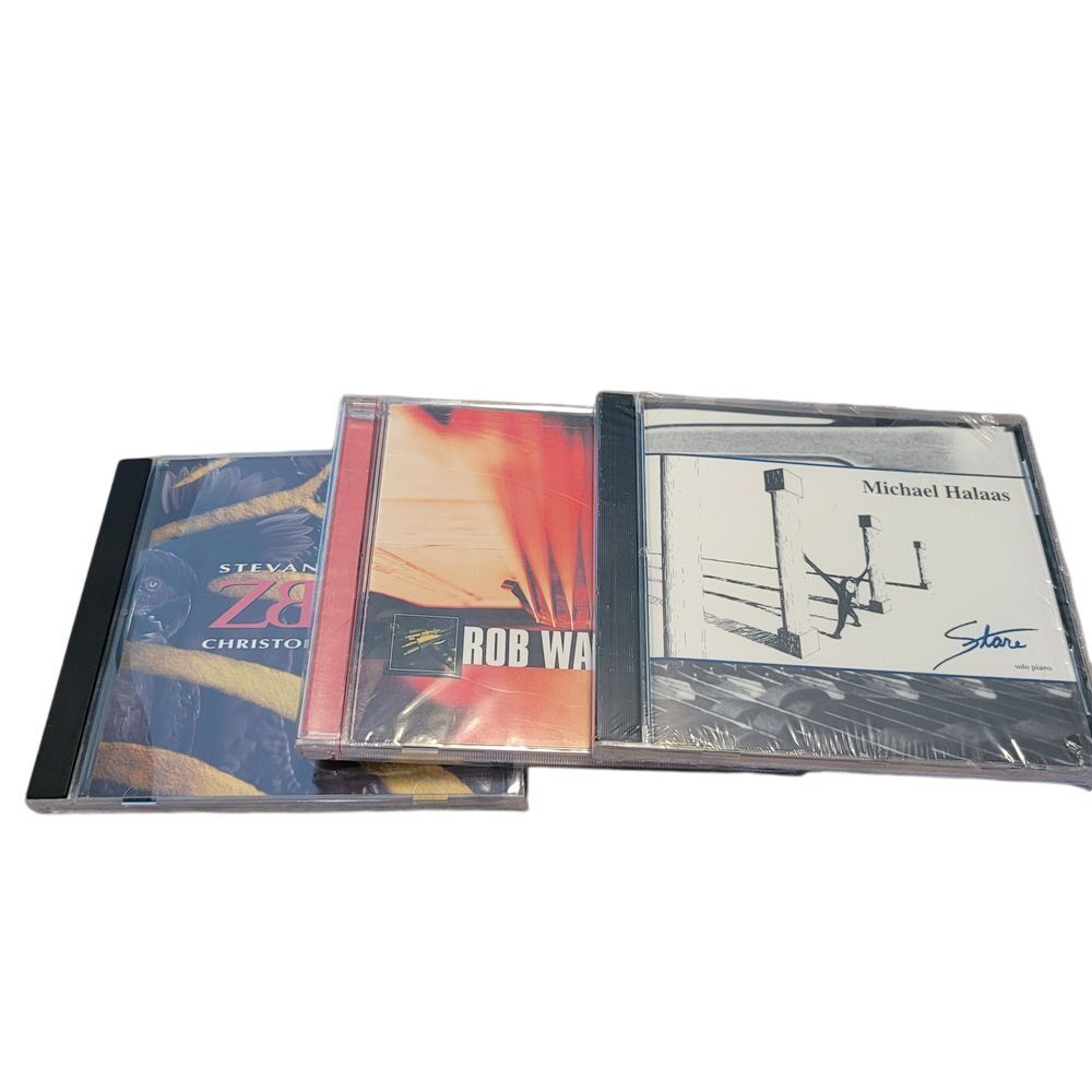 3 NWT CDs Michael Halaas Bob Wasserman Steven Pasero ZBRA Christopher Bock Music